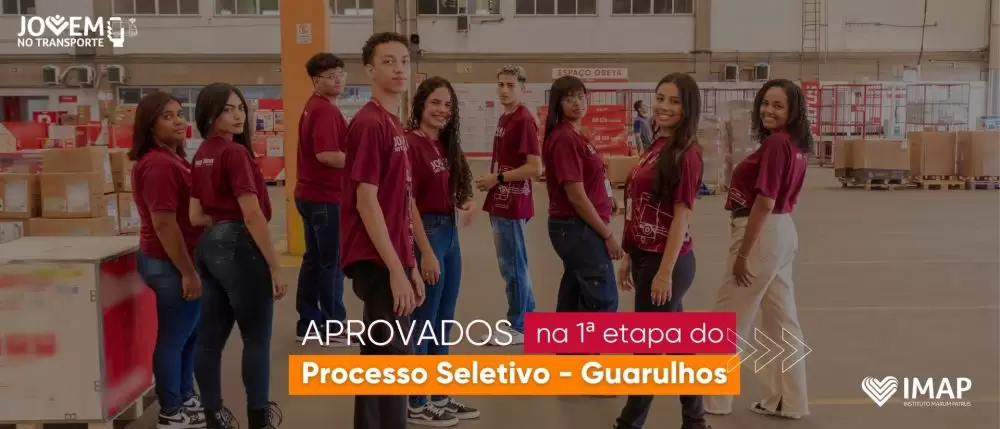 Aprovados na 1ª Etapa SÃO – Jovem no Transporte